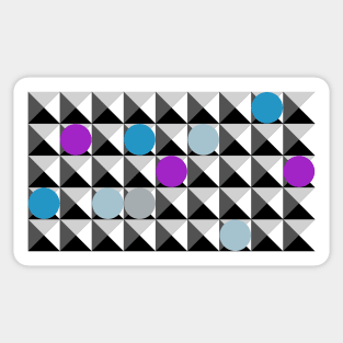 Pyramids and Circles Sticker